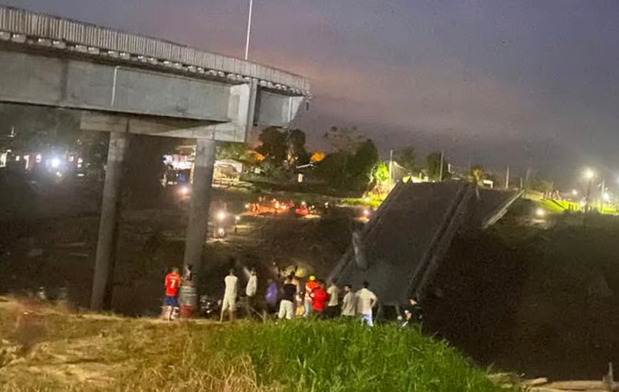 Desabamento da Ponte Frei Paolino mobiliza Estado e gera comoção em Sena Madureira